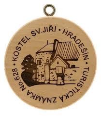 Turistická známka z Hradešína