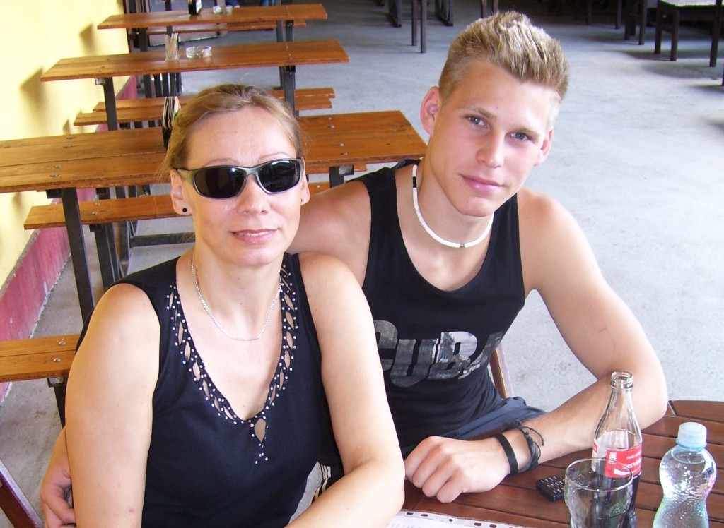 Marcela Pražáková se svým synem Davidem