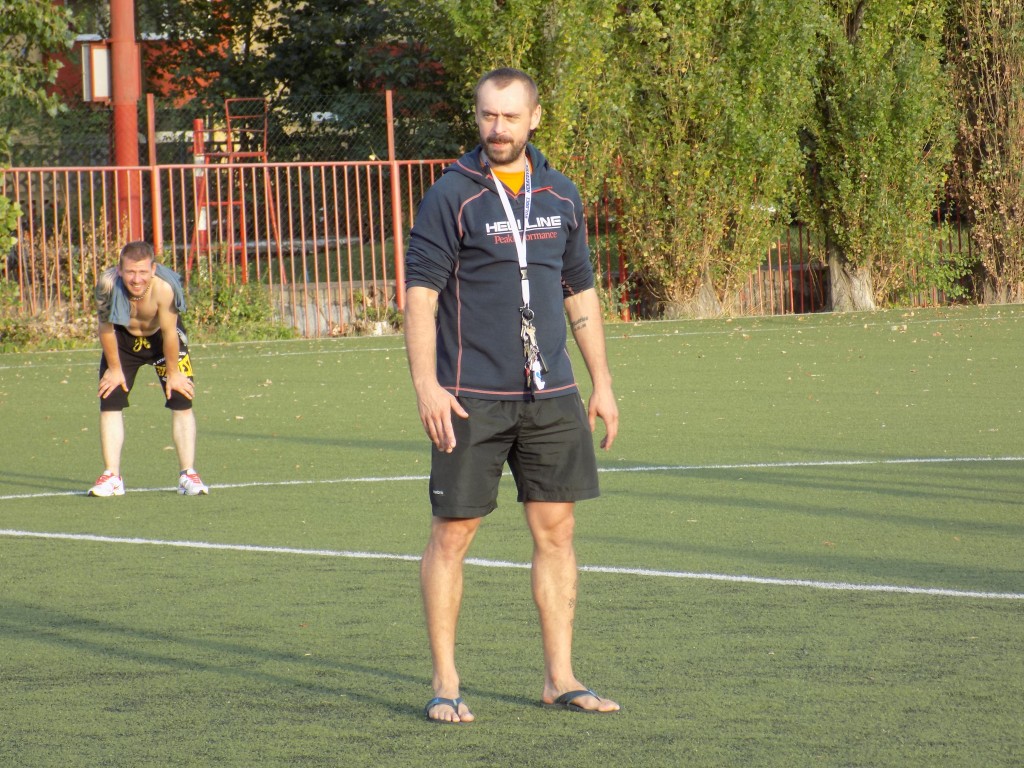 Martin Chabada coby trenér týmu neratovických mužů
