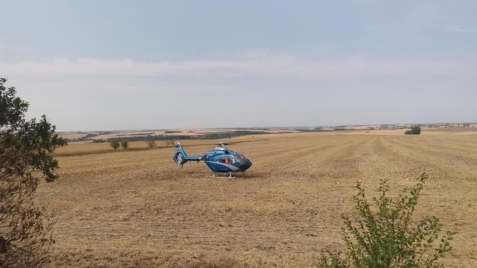 Vrtulník převezl těžce zraněnou osobu do Ústřední vojenské nemocnice