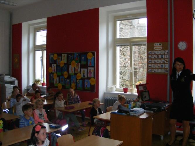 Komisařka Eva Stulíková z oddělení tisku a prevence územního odboru Benešov Policie ČR