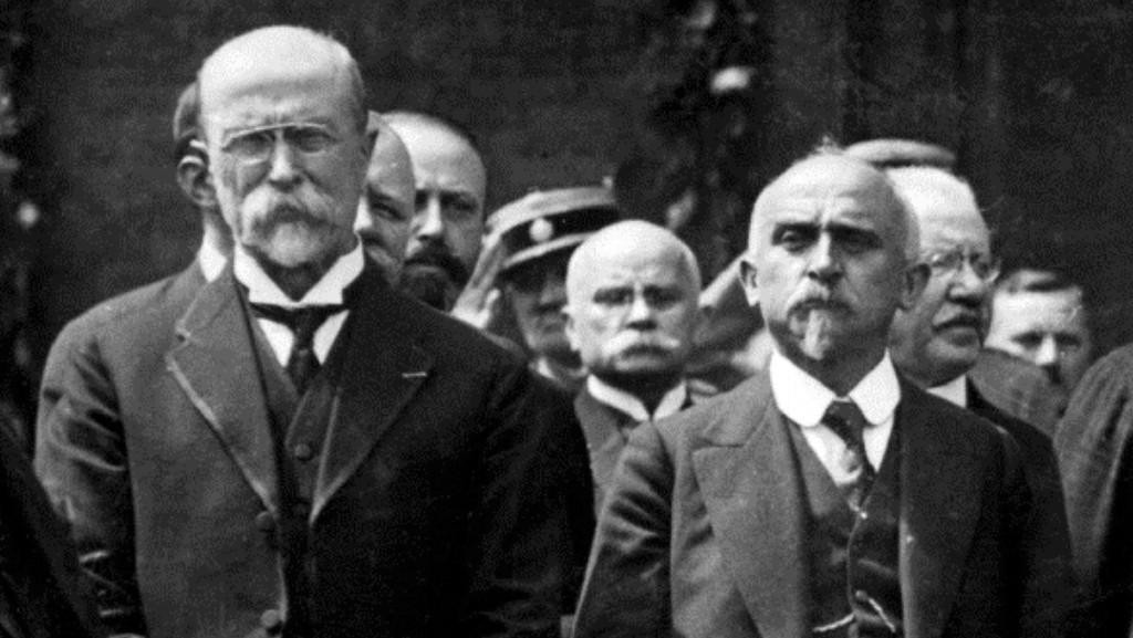 Jeden z mužů 28. října Alois Rašín s prezidentem Masarykem
