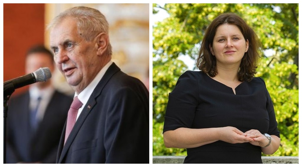 Zeman dnes jmenoval v Lánech Maláčovou