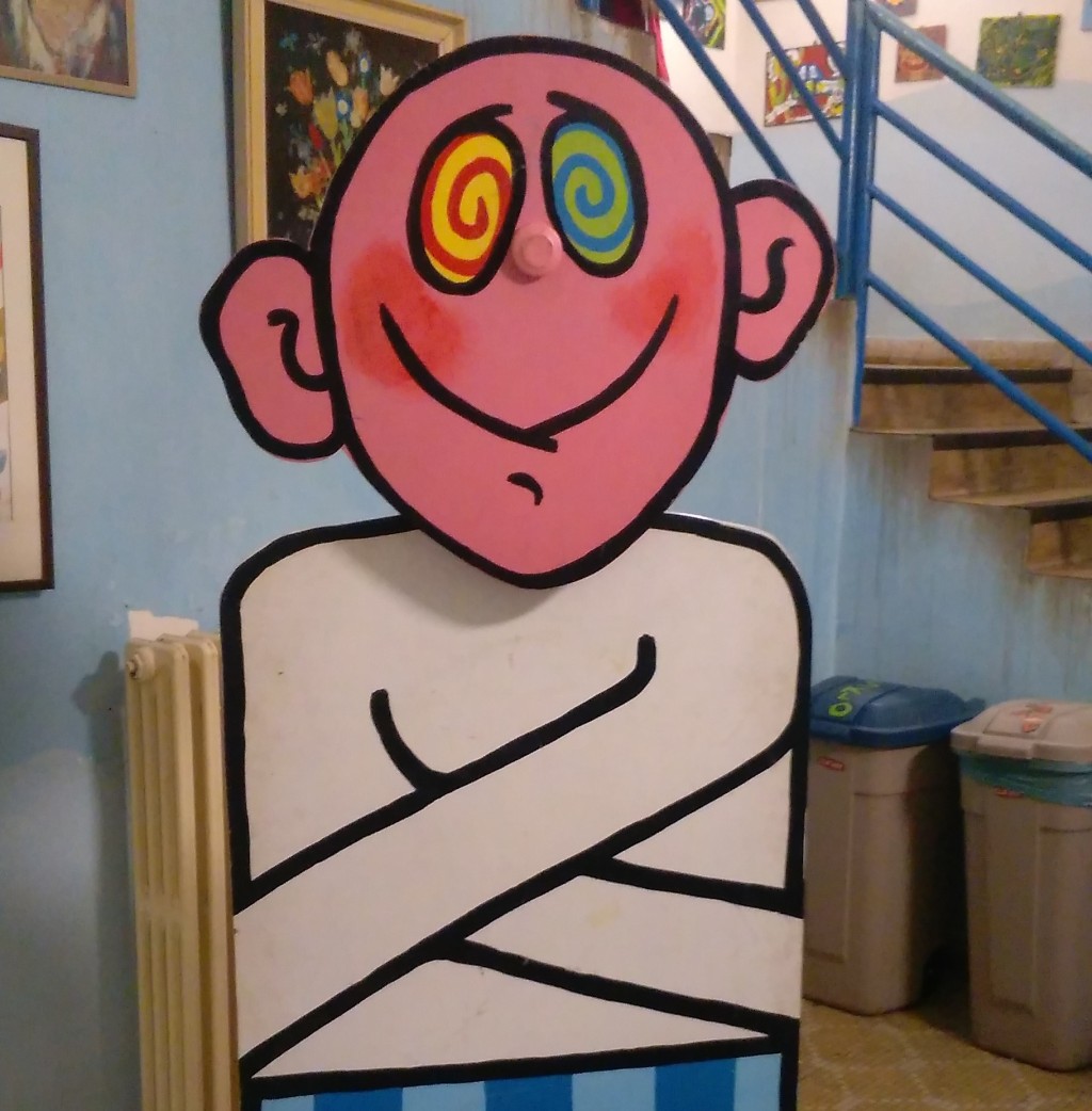 Maskot psychiatrické léčebny v Bohnicích