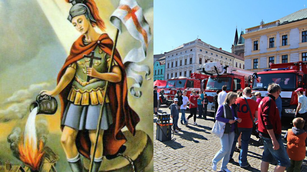 Svatý Florian není ochráncem jenom hasičů. Podívejte se do článku, nad kým drží ochrannou ruku.