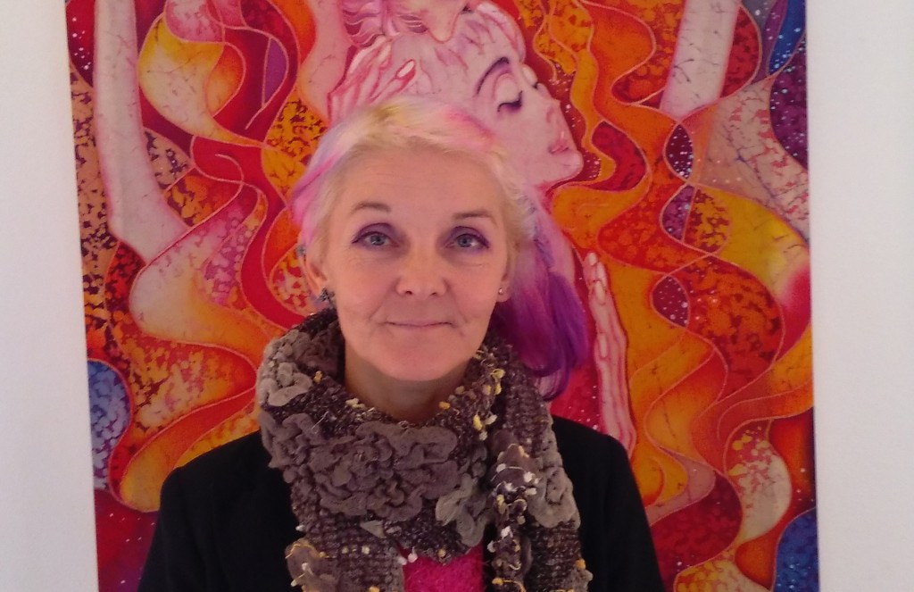 Ljuba Vitkovská před svým dílem