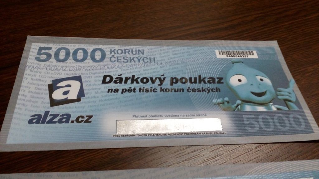 Padělaný poukaz zveřejnila policie.