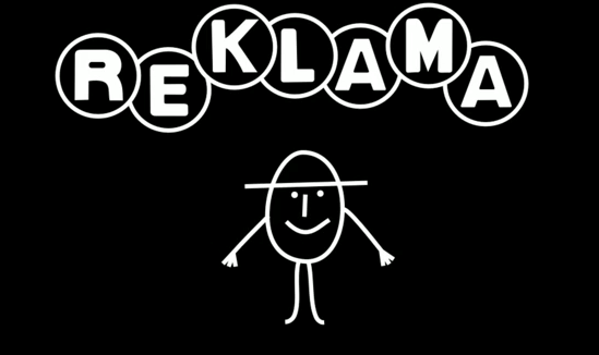 Pan Vajíčko jako hlavní hrdina socialistické reklamy
