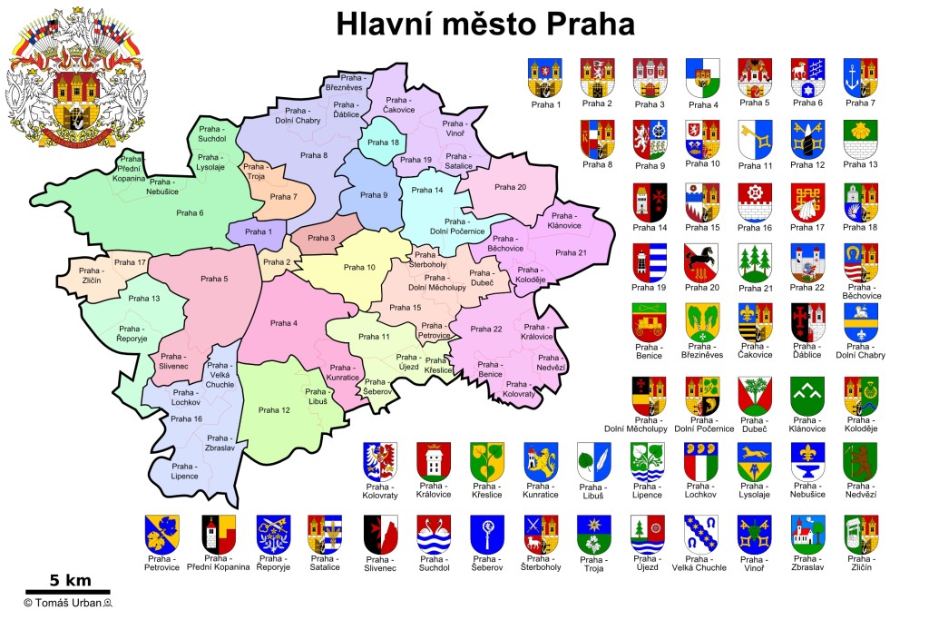 hl.m.Praha a její městské části
