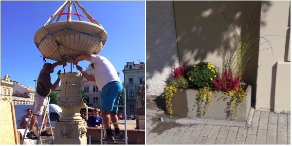 Takhle probíhalo navrácení kašny.