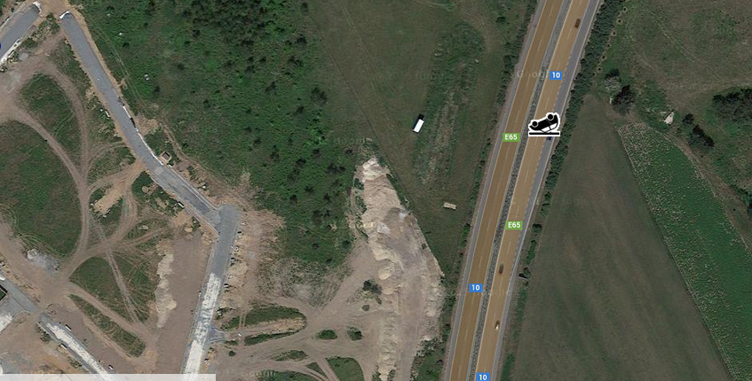 Nehoda se stala na 14. kilometru směrem na Liberec, vedle města Stará Boleslav