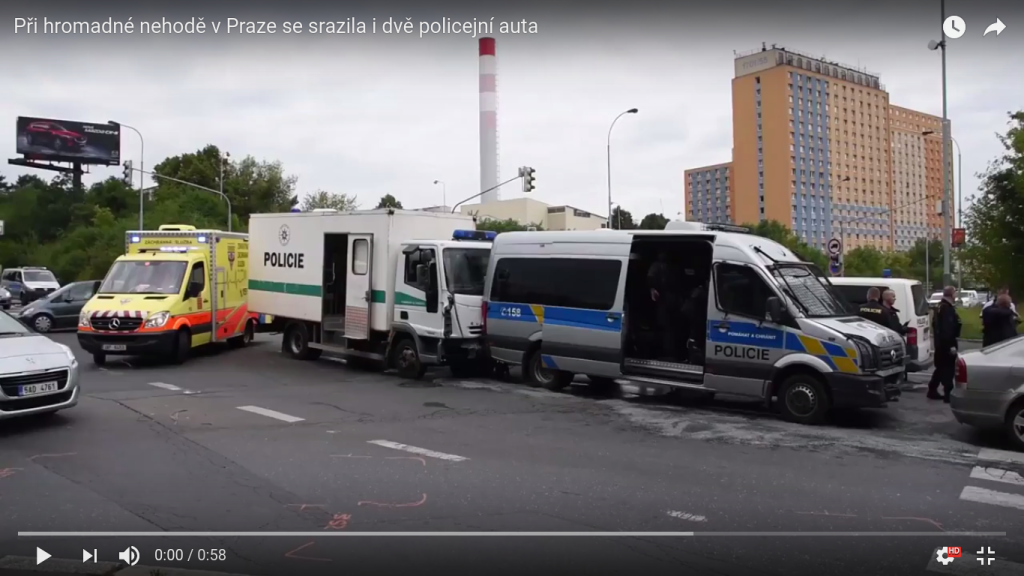Nehoda se stala na Praze 4