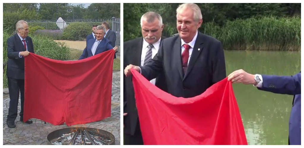 Měli jsme tu jednoho velkého milovníka červených trenek, exprezidenta Miloše Zemana