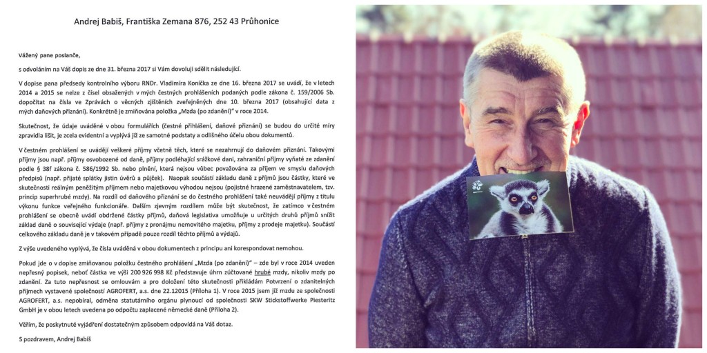 Ministr má rád lemury, chová je i na své farmě