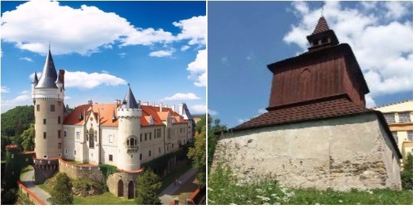 Žleby jsou obcí, kde nejvíce zaujme kromě zvonice také zámek