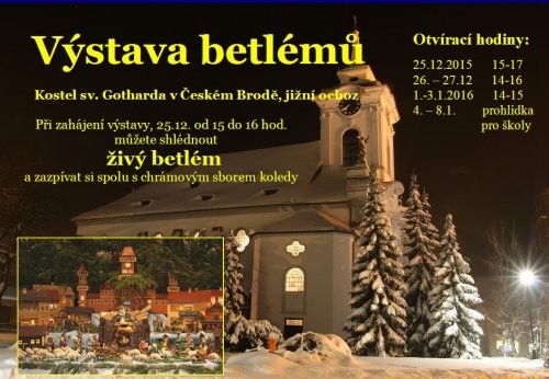 Živý betlém nemají všude, v Českém Brodě ano