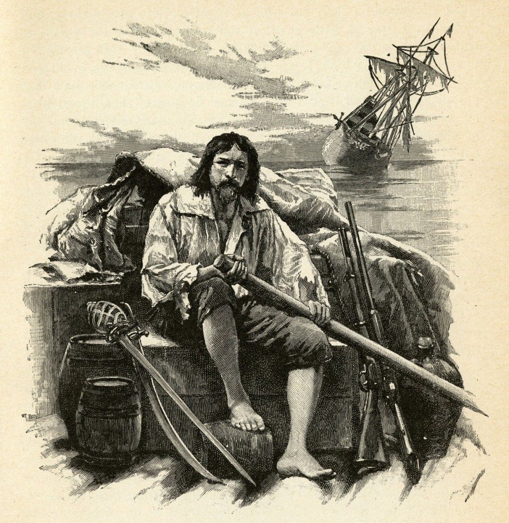 Robinson Crusoe v románu Daniela Defoa