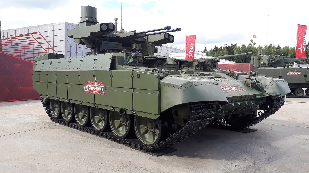 Ruské obrněné vozidlo Terminator v roce 2020