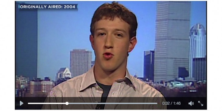 Mark Zuckerberg v roce 2004, když byl TheFacebook. com spuštěn na webu