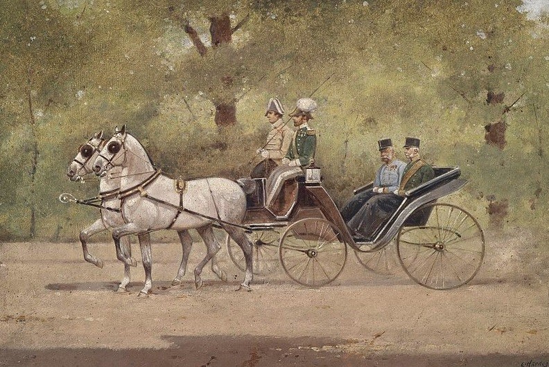 Císař František Josef I. rád chodil neb jezdil po vídeňských parcích. Oblíbeným místem byl vídeňský Schonbrünn