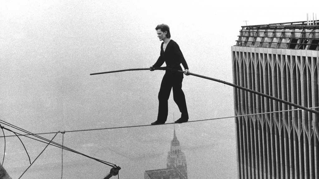 Philippe Petit při jednom ze svých nejbláznivějších kousků