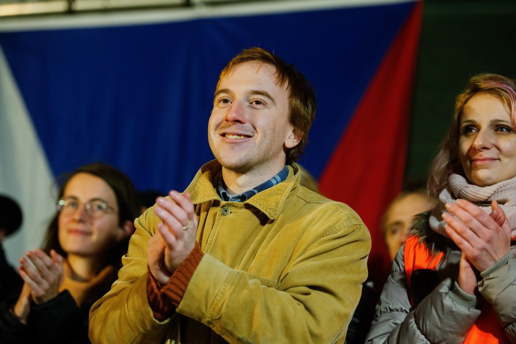 Mikuláš Minář oznámil na tiskové konferenci další plán Milionu chvilek pro demokracii