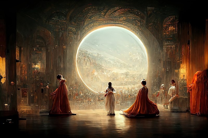 Vítězný obraz Théâtre D’opéra Spatial vytvořený programem Midjourney