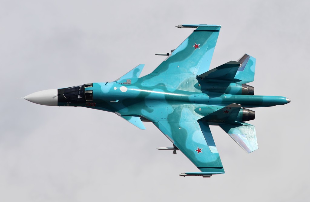 Letoun Su-34 rovněž operuje na Ukrajině. Rusy však tíží jeho četné ztráty