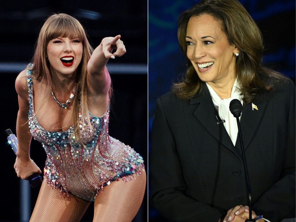 Taylor Swift je nejčerstvější přírůstek mezi podporovateli Kamaly Harris