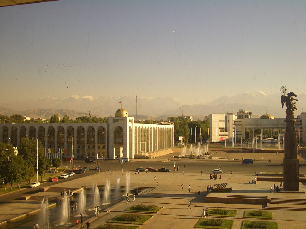 Biškek, hlavní město Kyrgyzstánu, kde zmizel podezřelý Mamin