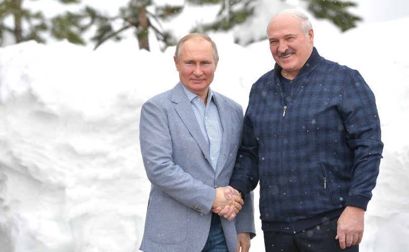 Vladimir Putin a Alexandr Lukašenko