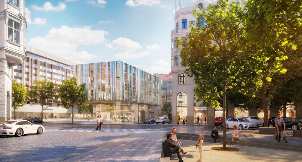 Projekt Staroměstská brána je součást rekonstrukce hotelu Intercontinental
