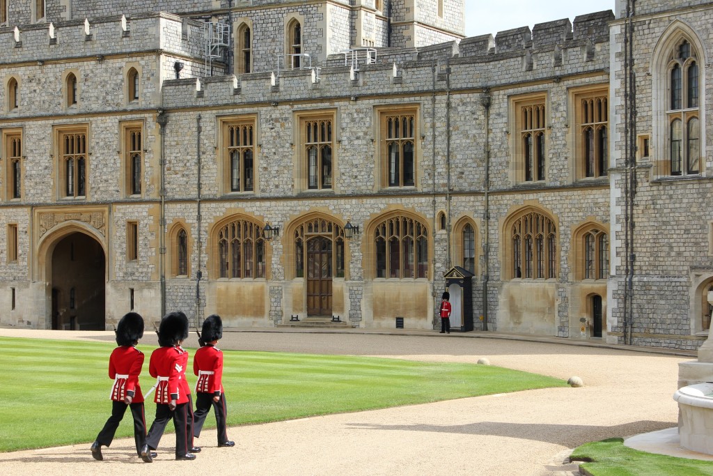 Britská královská garda ve Windsoru