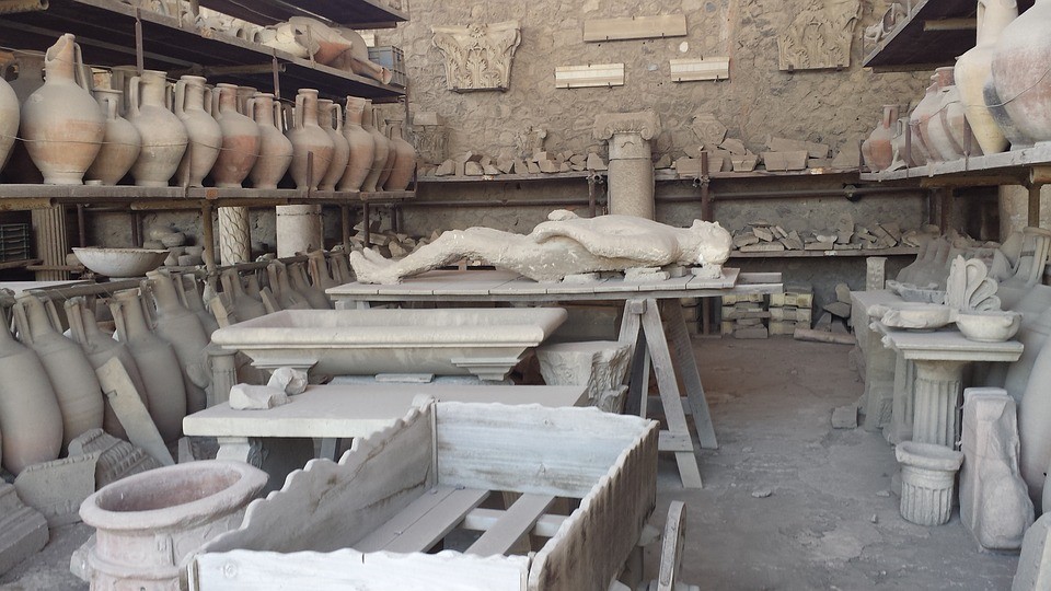 Herculaneum potkal podobný osud jako Pompeje