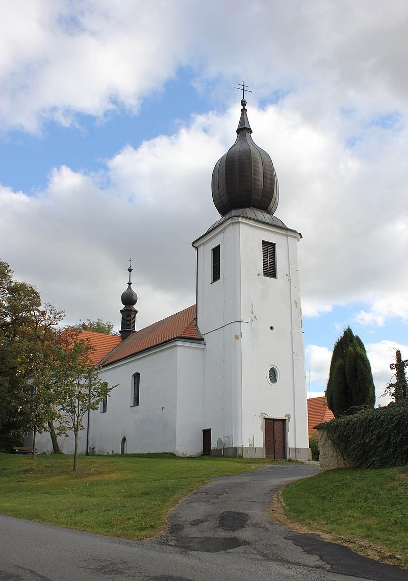 Kostel Povýšení svatého Kříže ve Starém Rožmitále, kde byla poprvé hrána Česká mše vánoční