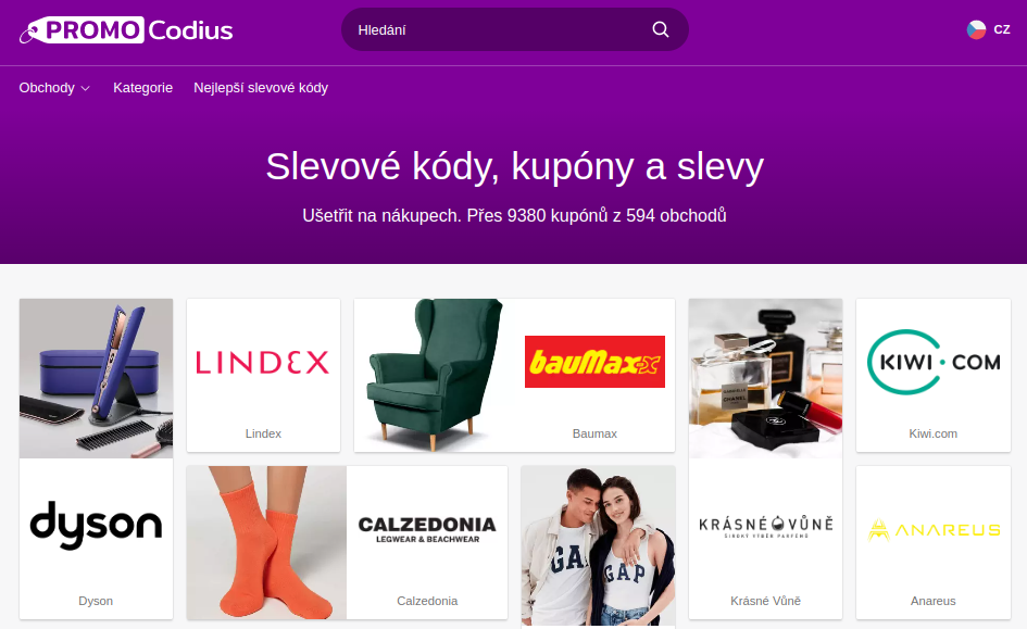 Promocodius je online platforma, která nabízí aktuální kupóny, nabídky a slevy pro tisíce známých a předních prodejců