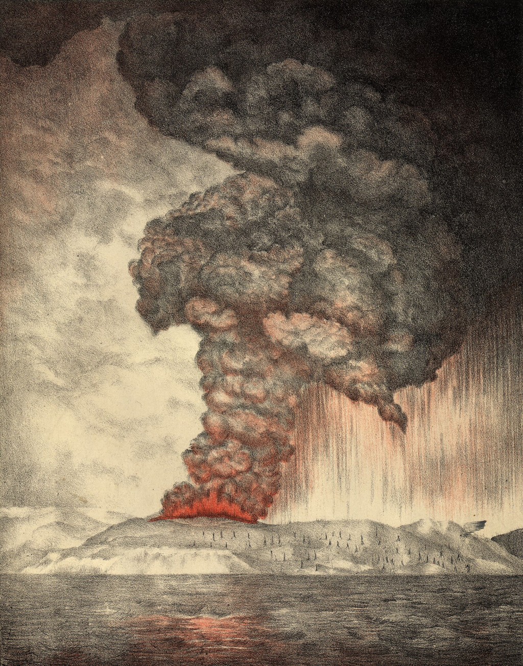 Výbuch sopky Krakatoa