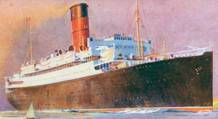 RMS Lancastria na obraze Odina Rosenvinge