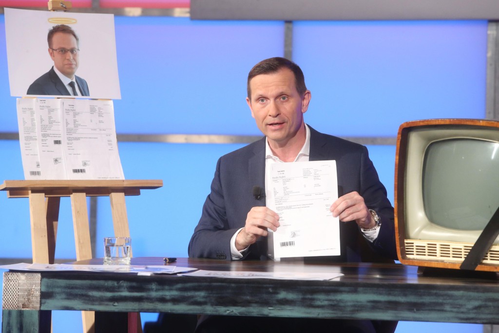 Jaromír Soukup v jednom ze svých pořadů na TV Barrandov. O tu už ale přišel
