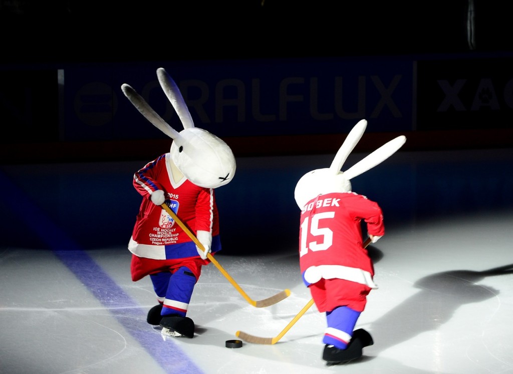 Bob a Bobek jako maskoti na MS 2015
