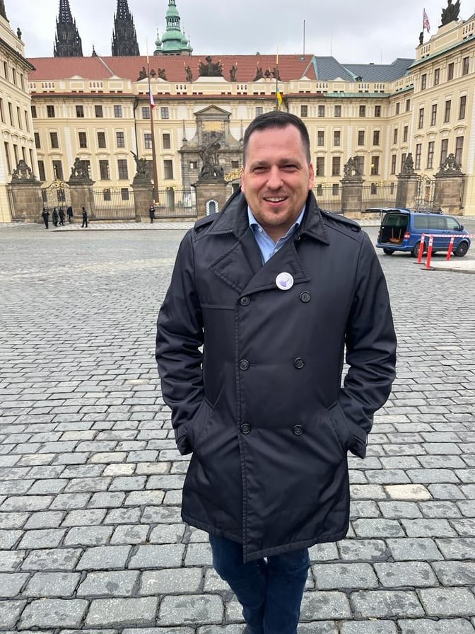 Tomáš Zdechovský na Hradě - obhlíží už si budoucí pracoviště?