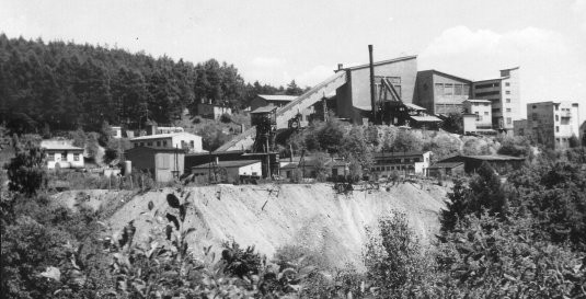 Důl Pepř a úpravna v jílovském revíru (1968)