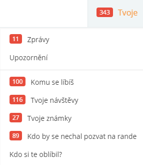 Tyhle možnosti na I like you máte