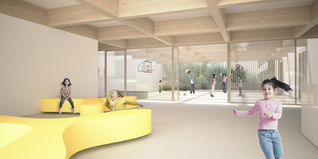 Vznikla by i relaxační zóna         zdroj: Projekt nové školy, obec PSáry